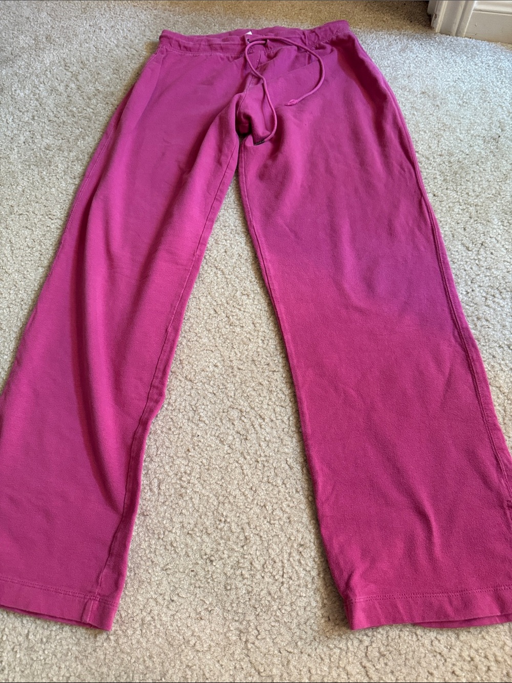 PETITES -  Pink Pull-On Sweatpants with Drawstring - Size Small (4/6)